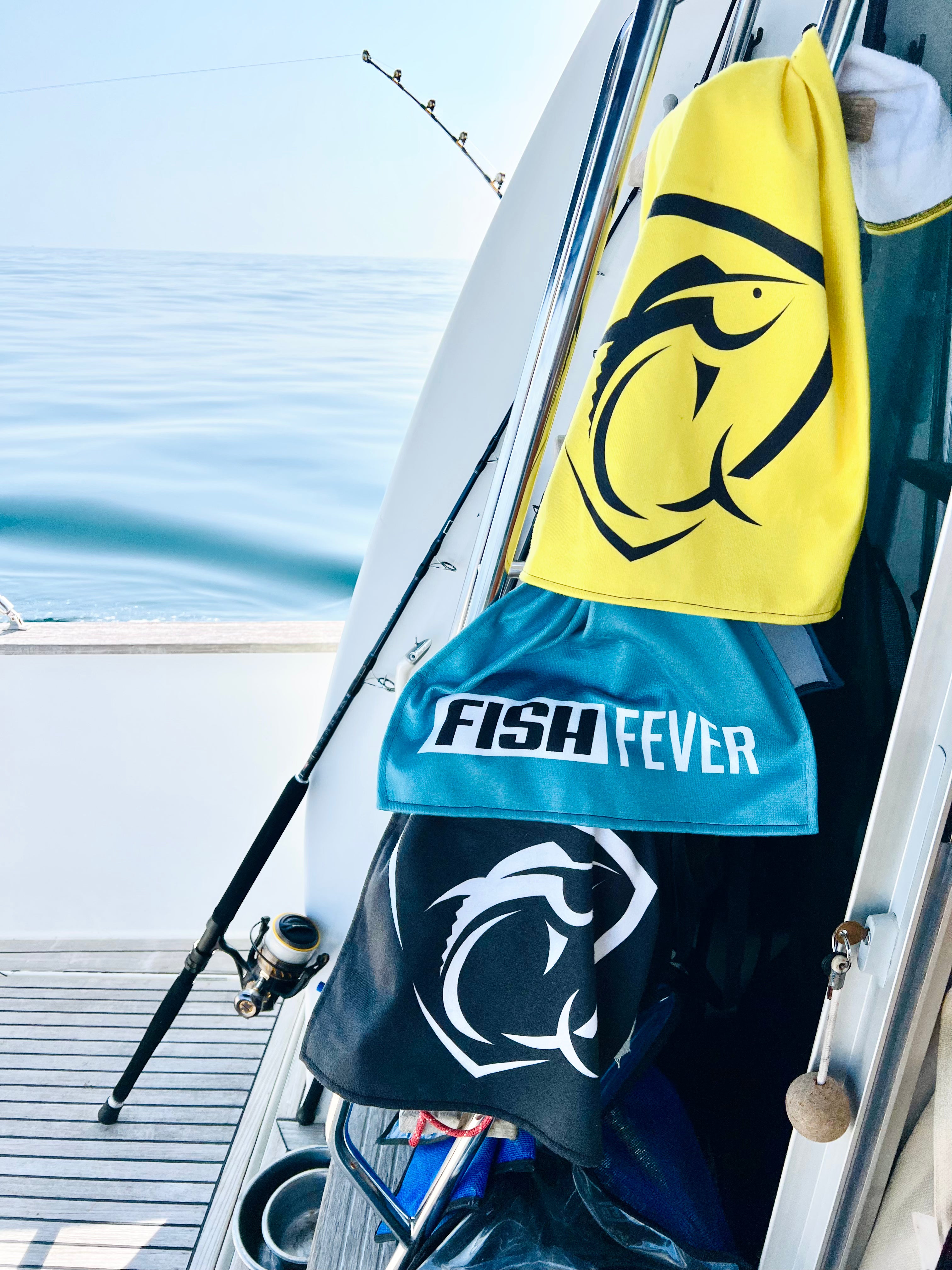 Fish Fever Deck Towel (Black)