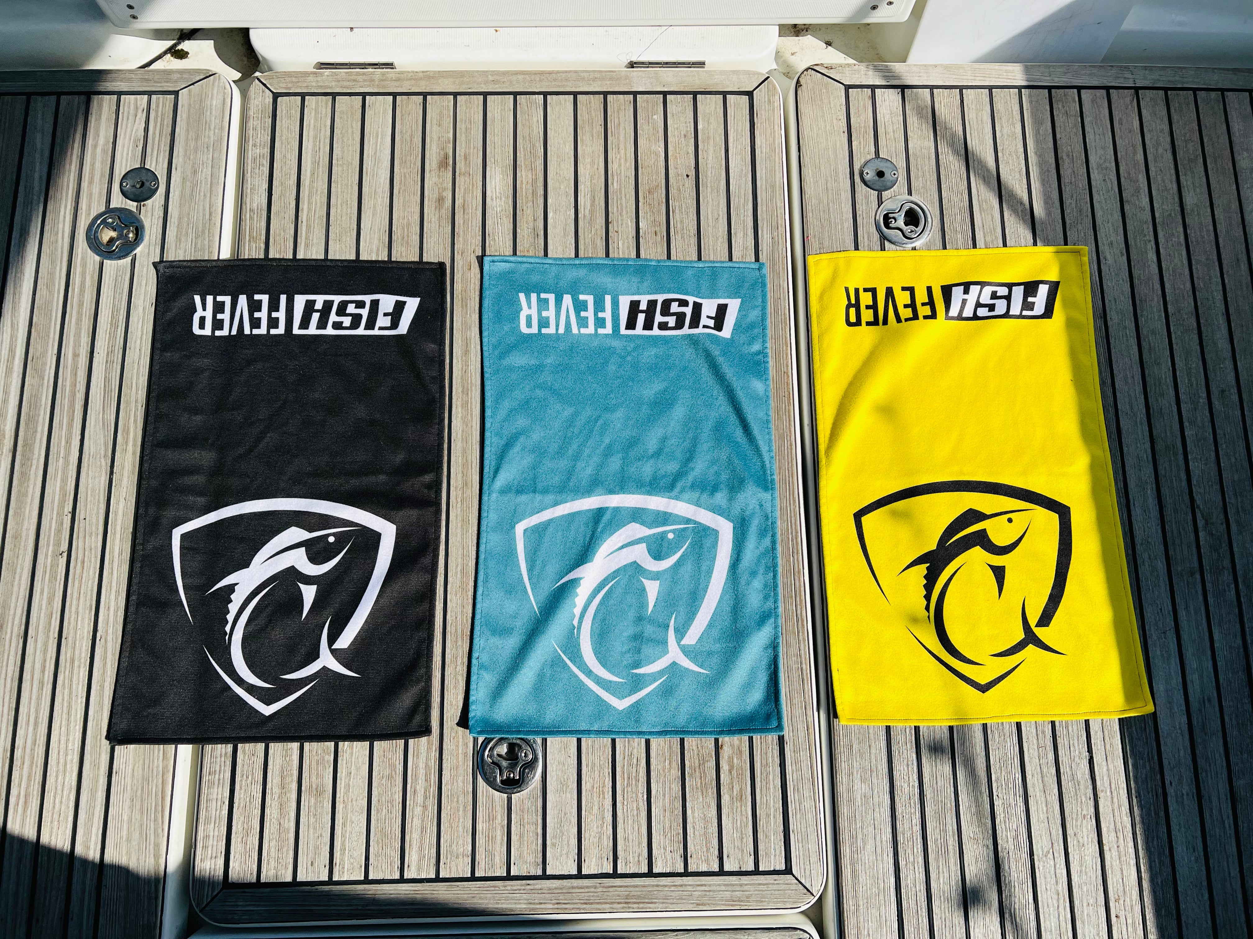 Fish Fever Deck Towel (Black)