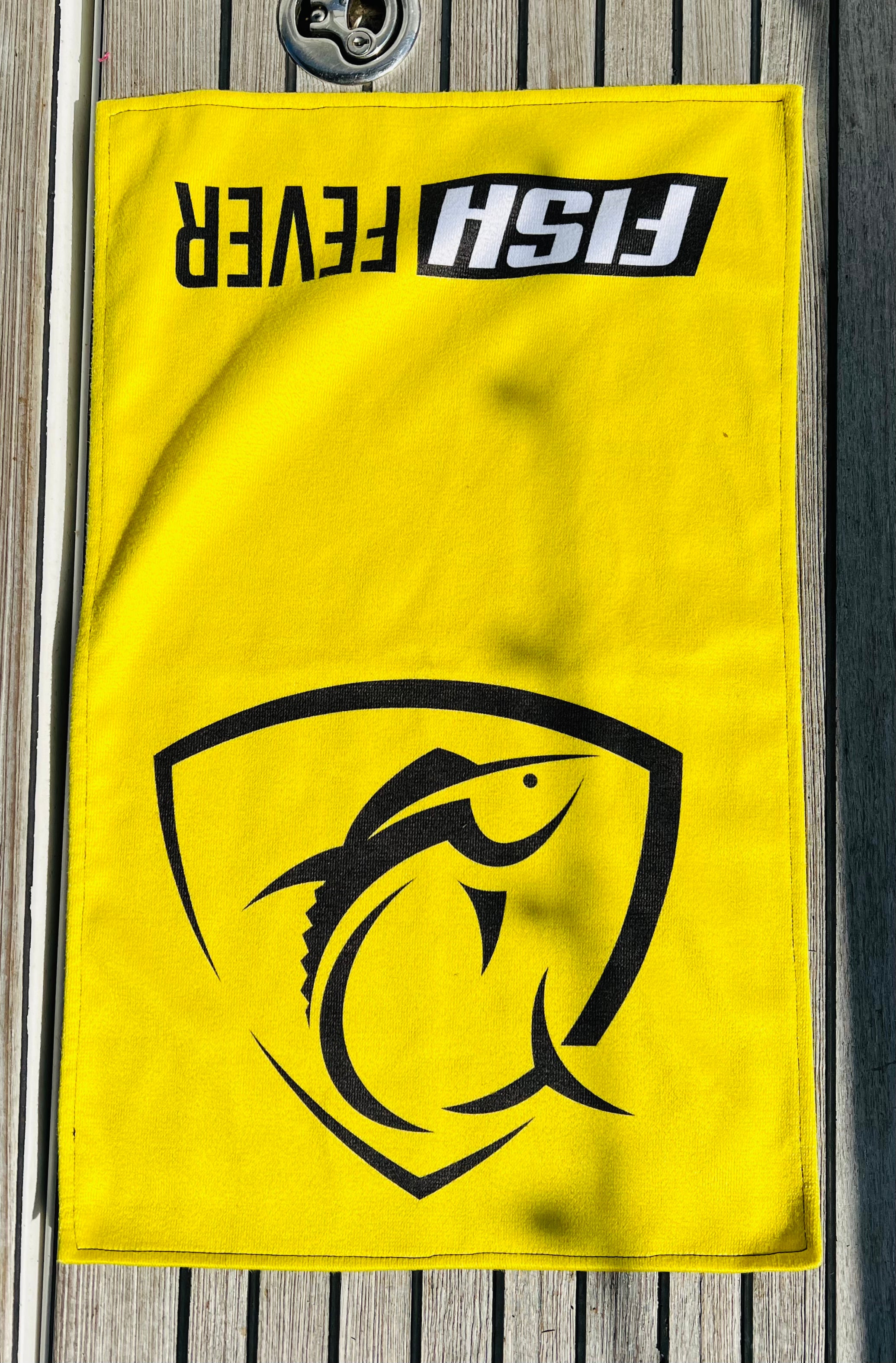 Fish Fever Deck Towel (Yellow)